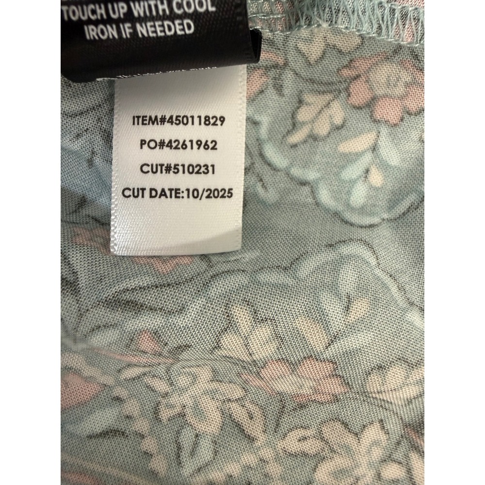 Torrid Maxi Dress 2 Blue Floral Boho Tassel Long Sleeve Tiered Hem - Picture 9 of 10